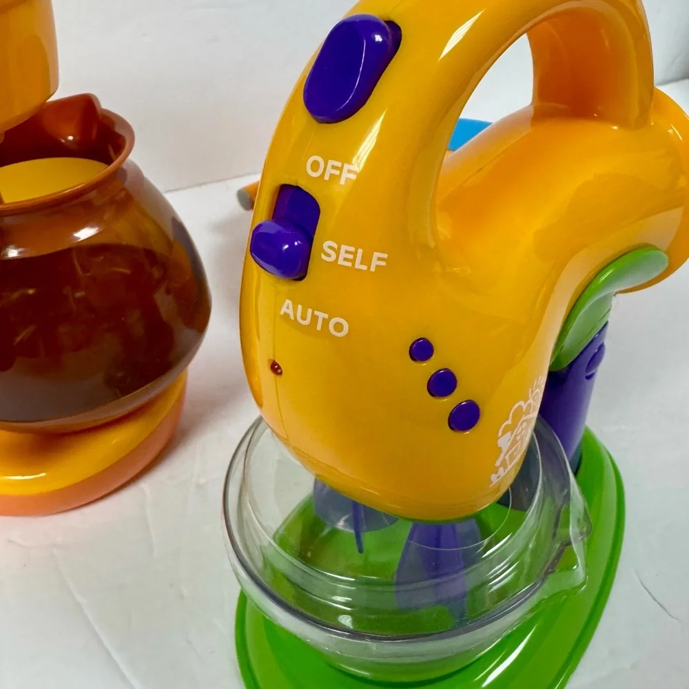 Colorful Breakfast Toy Set with Waffle Maker and Coffee Pot - Picture 6 of 11